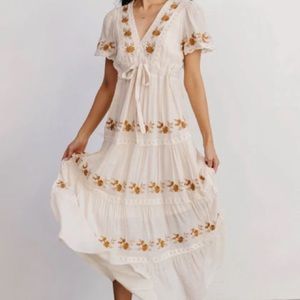 Dublin embroidered maxi dress